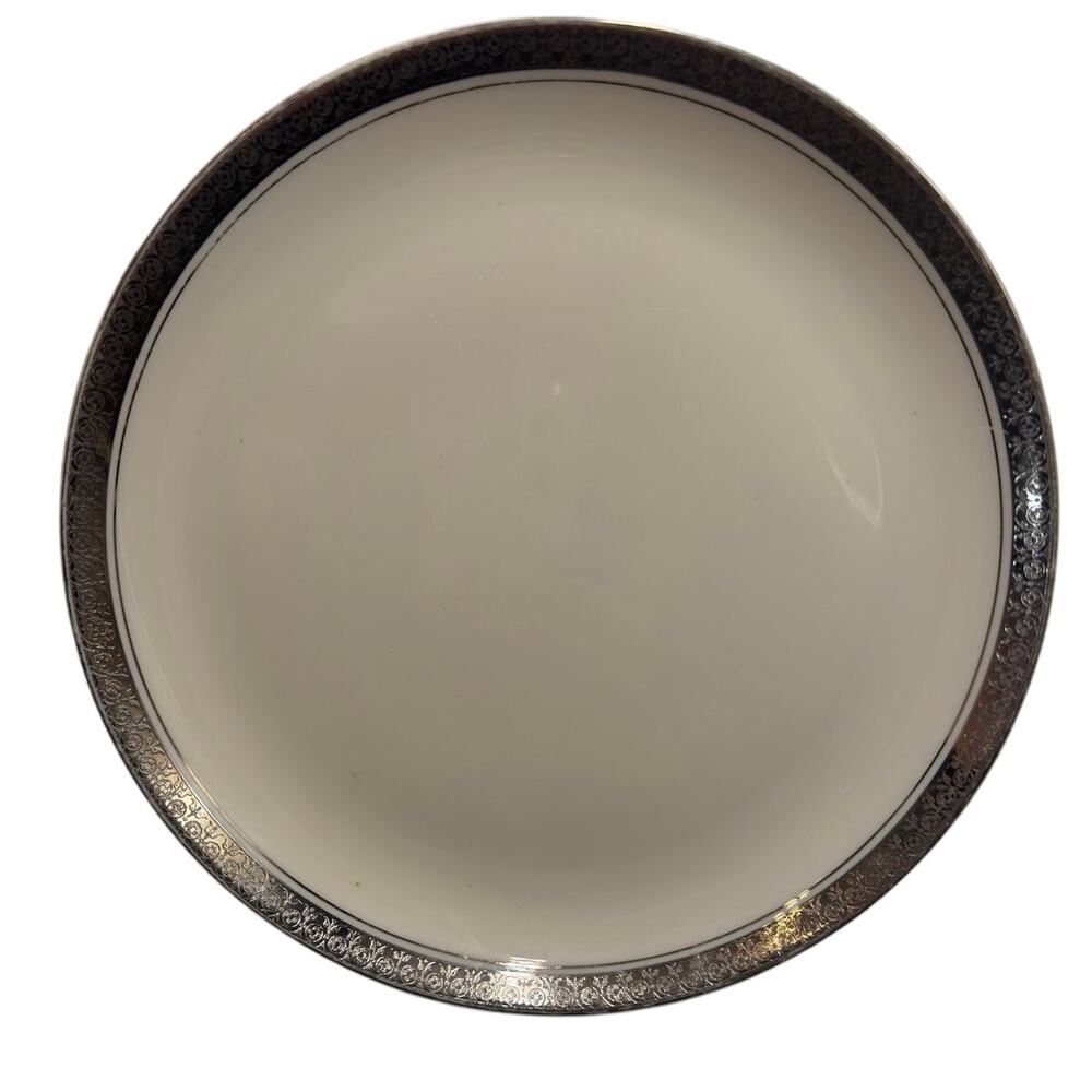 Vintage Belcrest Fine China · 6" · Bread & Butter Plate Platinum Filigree Silver